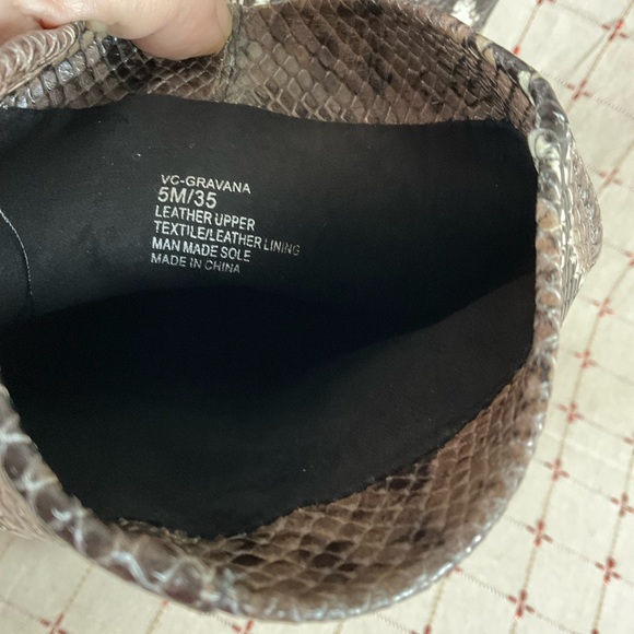 ☘️HP☘️ Vince Camuto Womens Gravana Knee High Boots Snakeskin Embossed Leather 5 - Picture 7 of 9